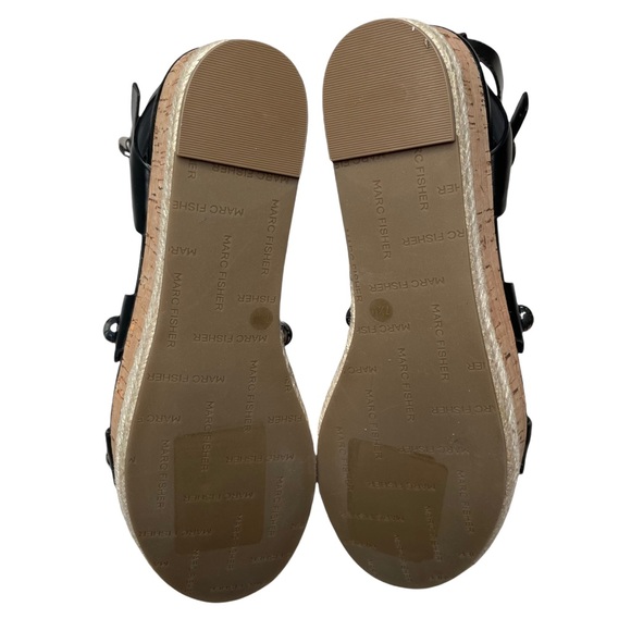 Marc Fisher Faythe Studded Cork Espadrille Wedges size 7.5 M new - Picture 7 of 14